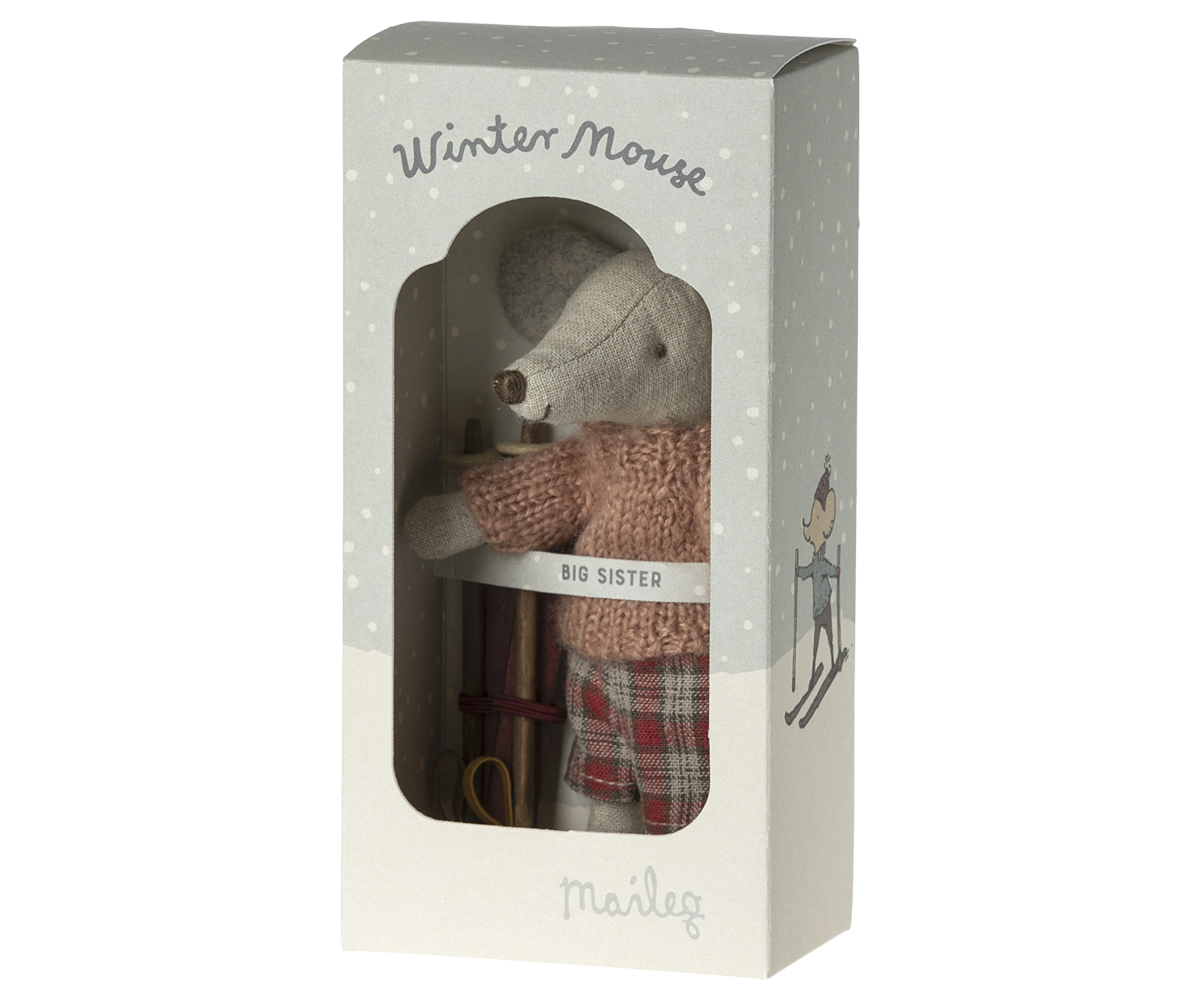 Winter Mouse with Ski Set, Big Sister box