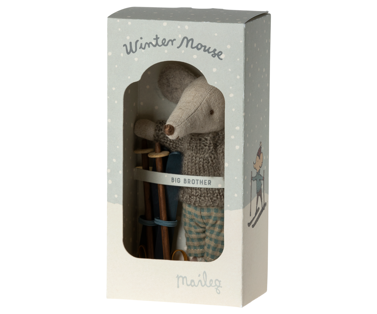 Winter Mouse with Ski Set, Big Brother box
