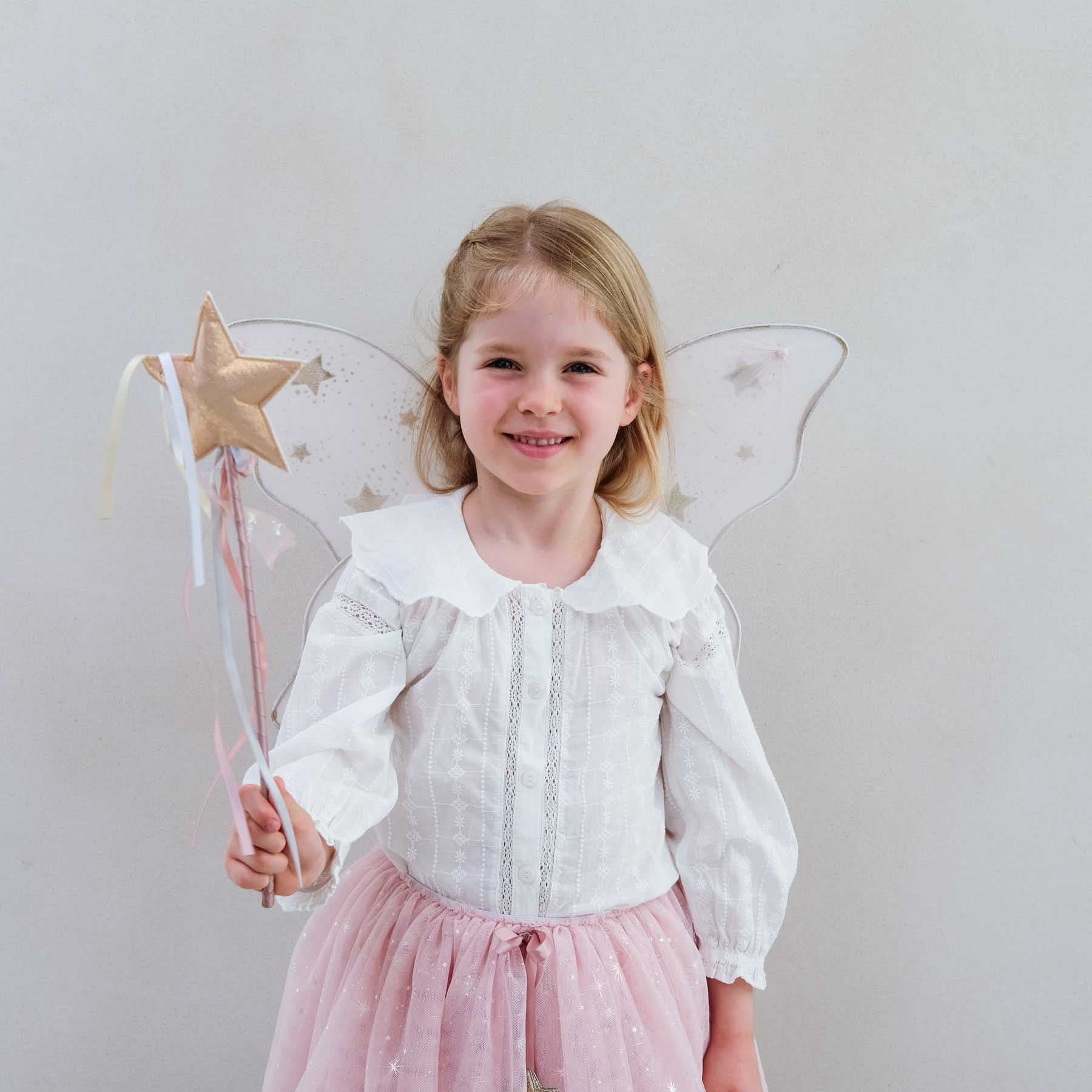 New Starry Night Wings Pink worn