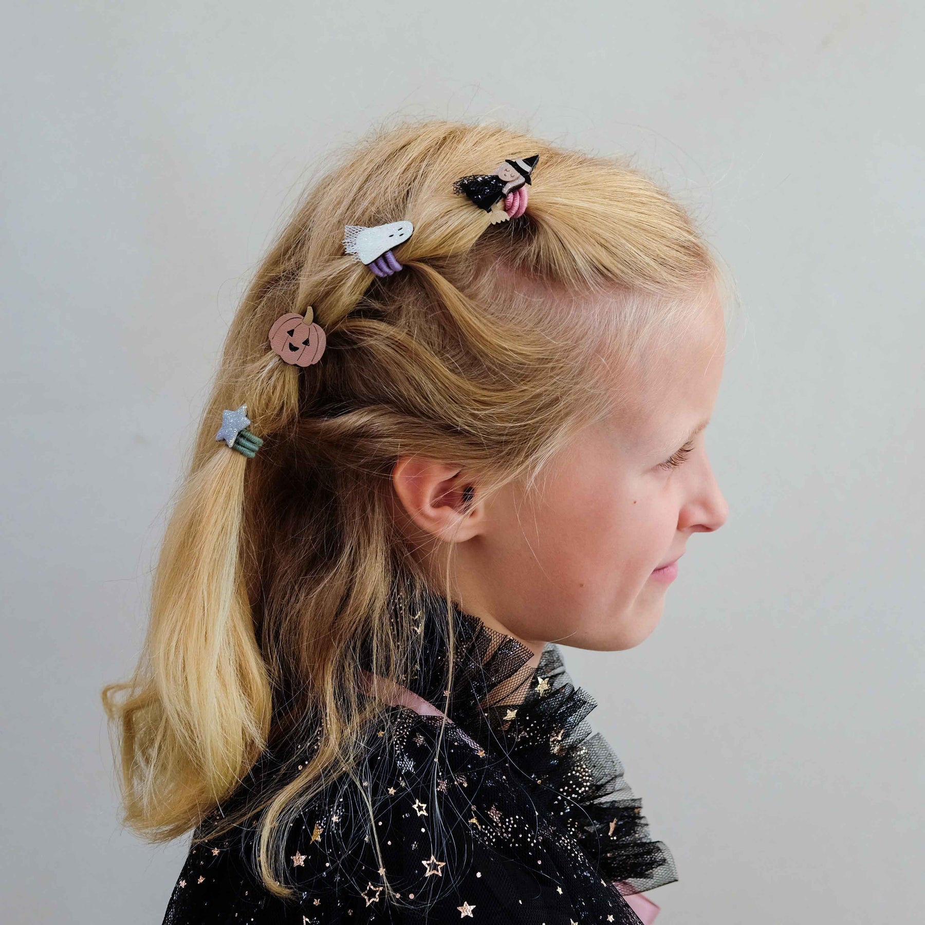 Halloween Mini Hair Ties worn