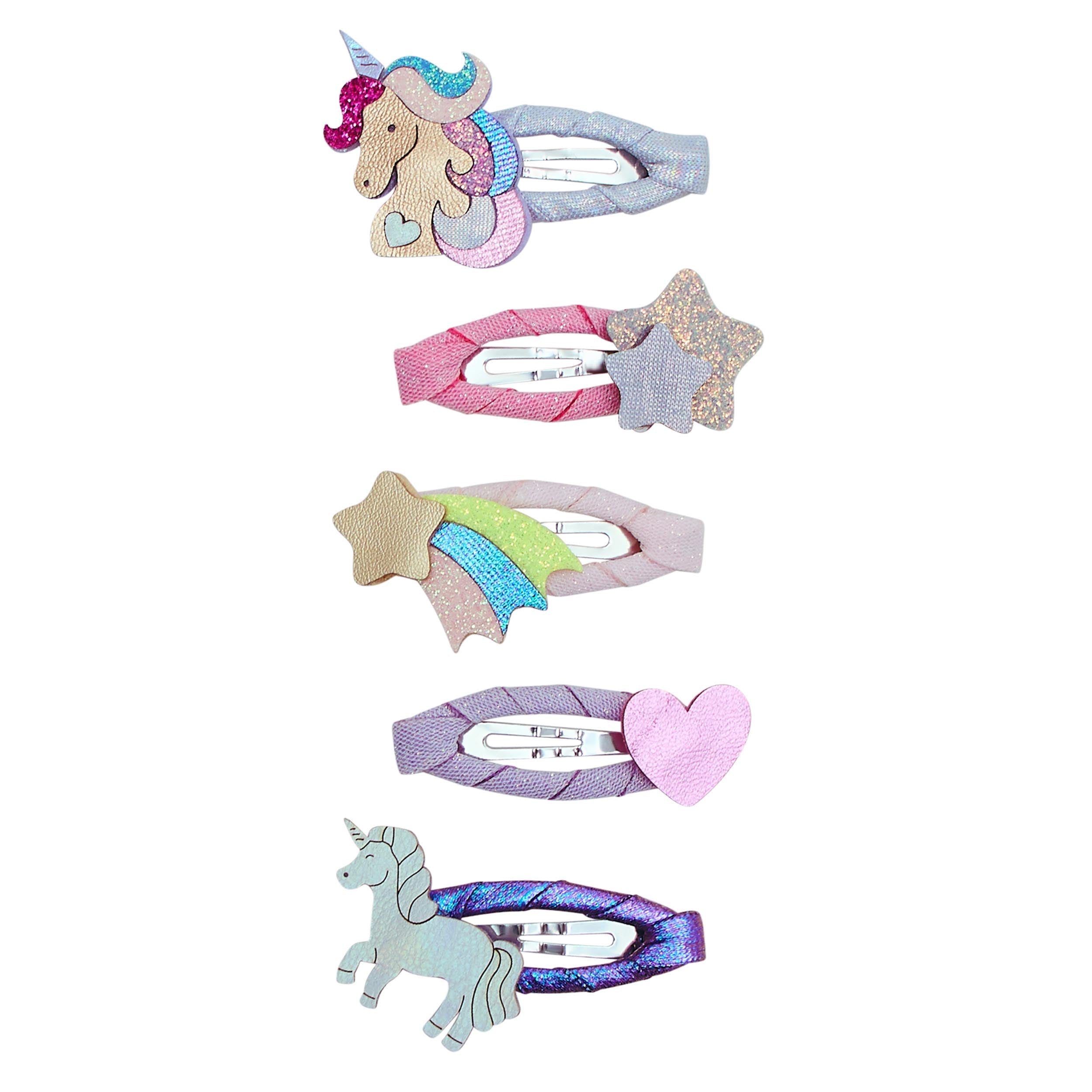 Unicornland Mini Hair Clips - pack of colourful unicorn-themed hair clips