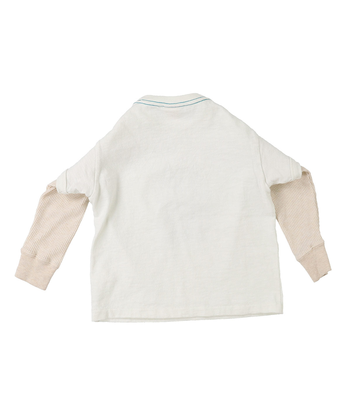 DENIM DUNGAREE FOREVER Layered L/S Tee - White back