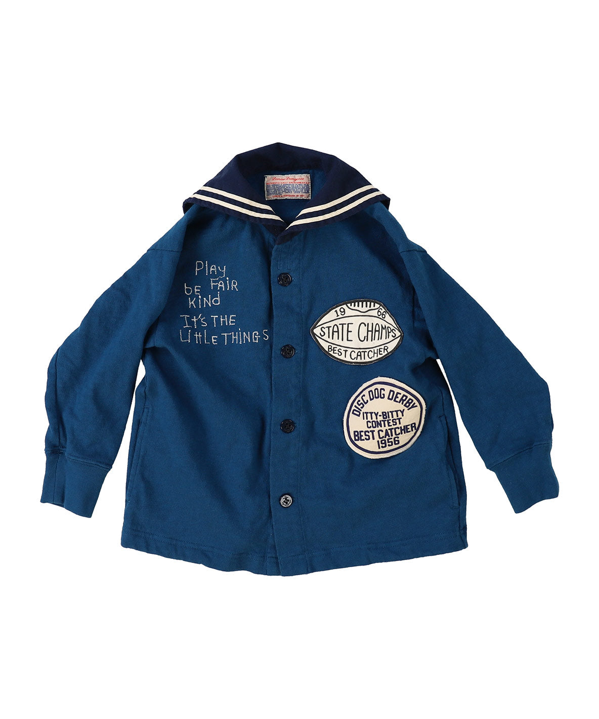 Cotton Jersey Sailor Cardigan – DENIM DUNGAREE