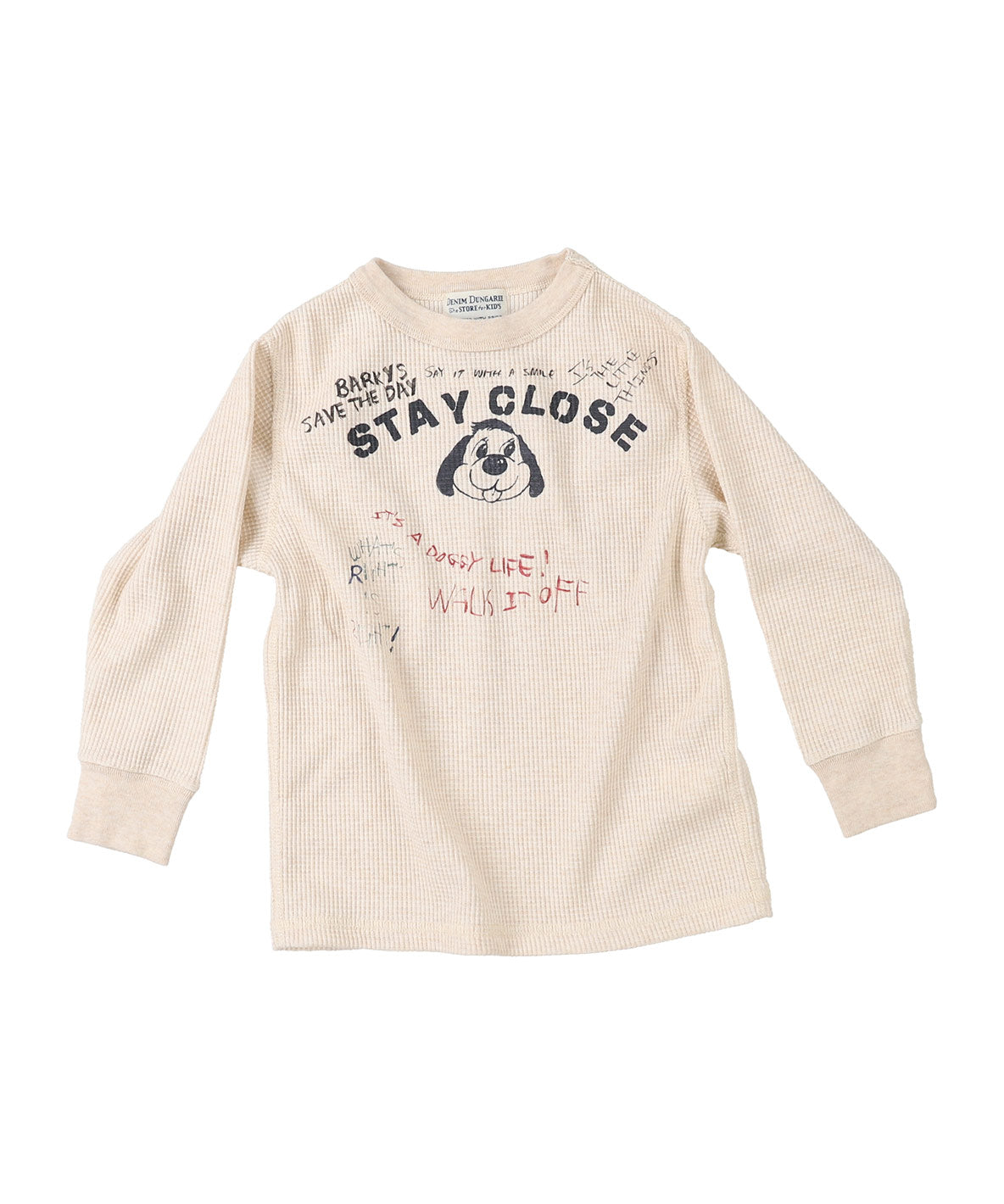 Scribble Waffle L/S Tee – DENIM DUNGAREE