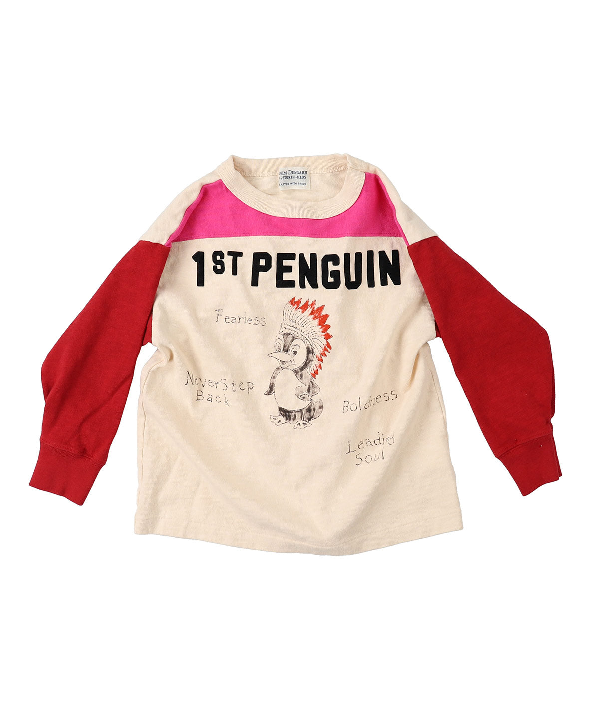 Cotton Jersey 1ST PENGUIN L/S Tee – DENIM DUNGAREE