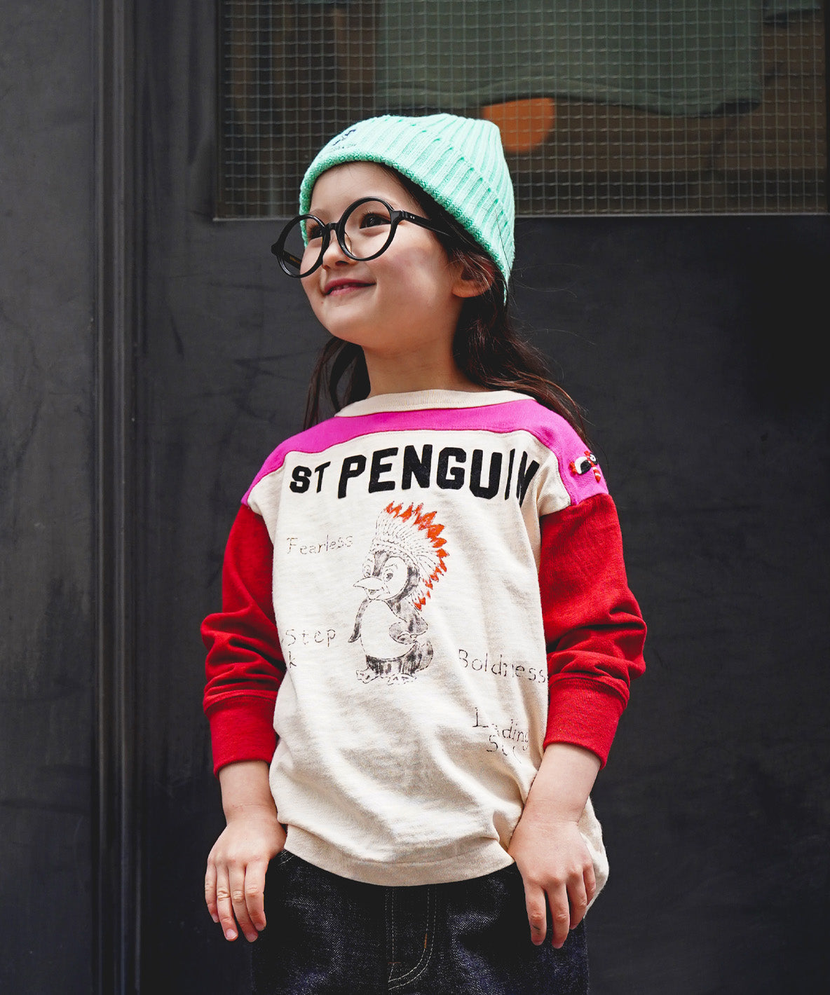 Cotton Jersey 1ST PENGUIN L/S Tee - 92CZY