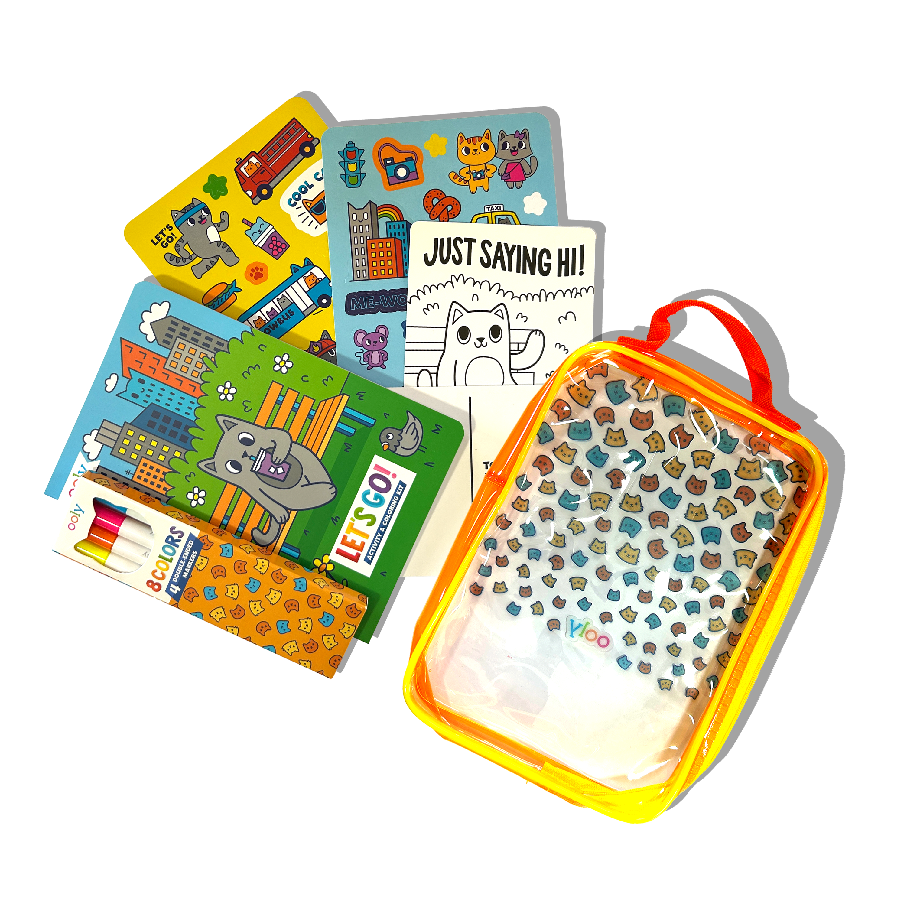 Let's Go! Activity & Coloring Kit - Kitty In The City