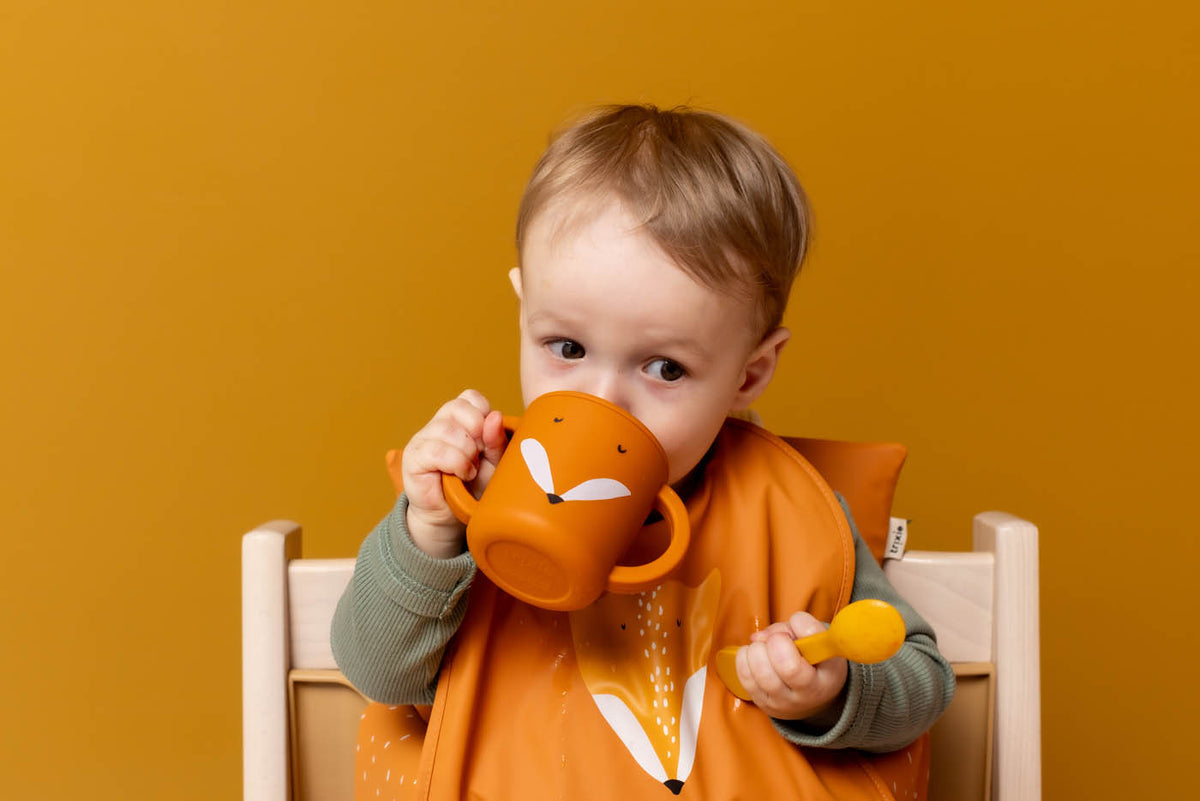 Trixie Silicone Sippy Cup - Mr. Fox detail