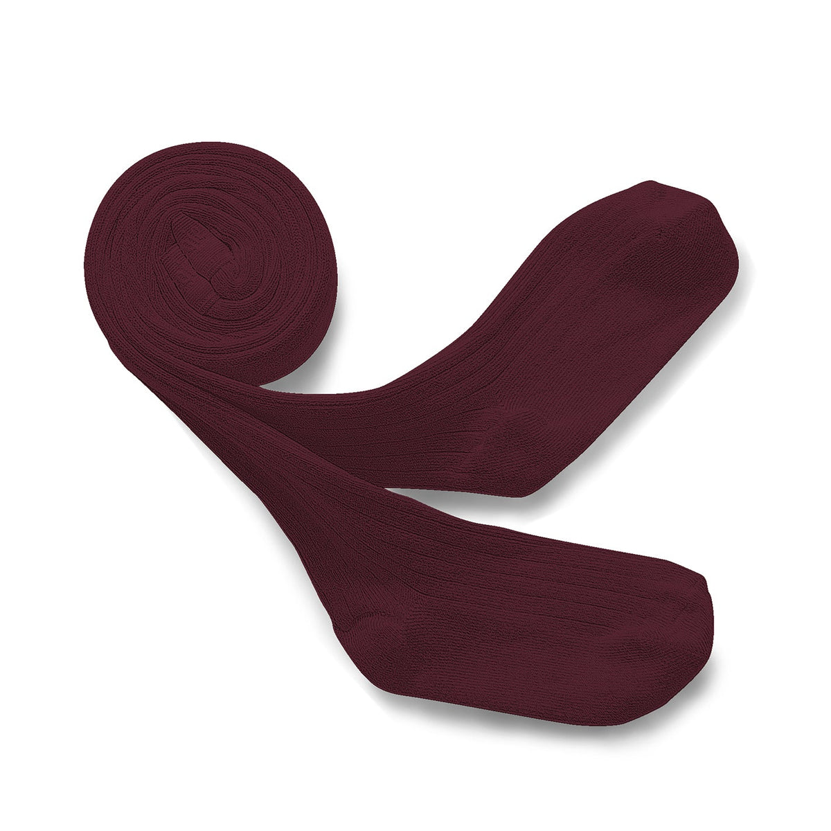 Collégien Louise Ribbed Tights – Bordeaux Grand Cru