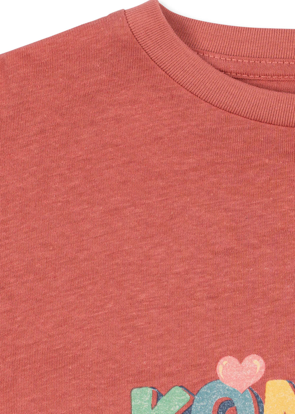 Konges Sløjd Era LS Tee Faded Rose fabric close-up