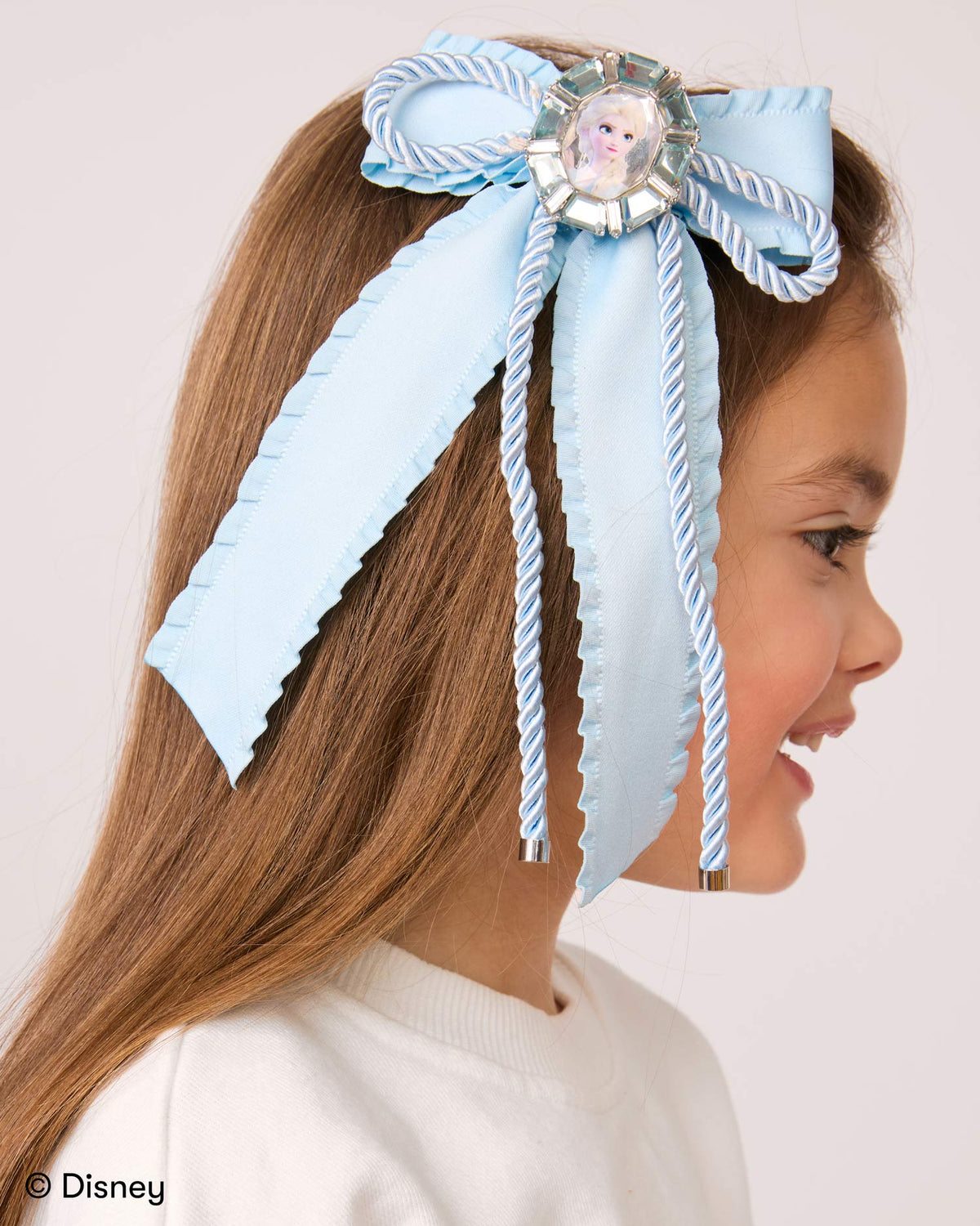 Super Smalls Disney Frozen Elsa Icy Elegance Hair Bow, lifestyle photo on model 3
