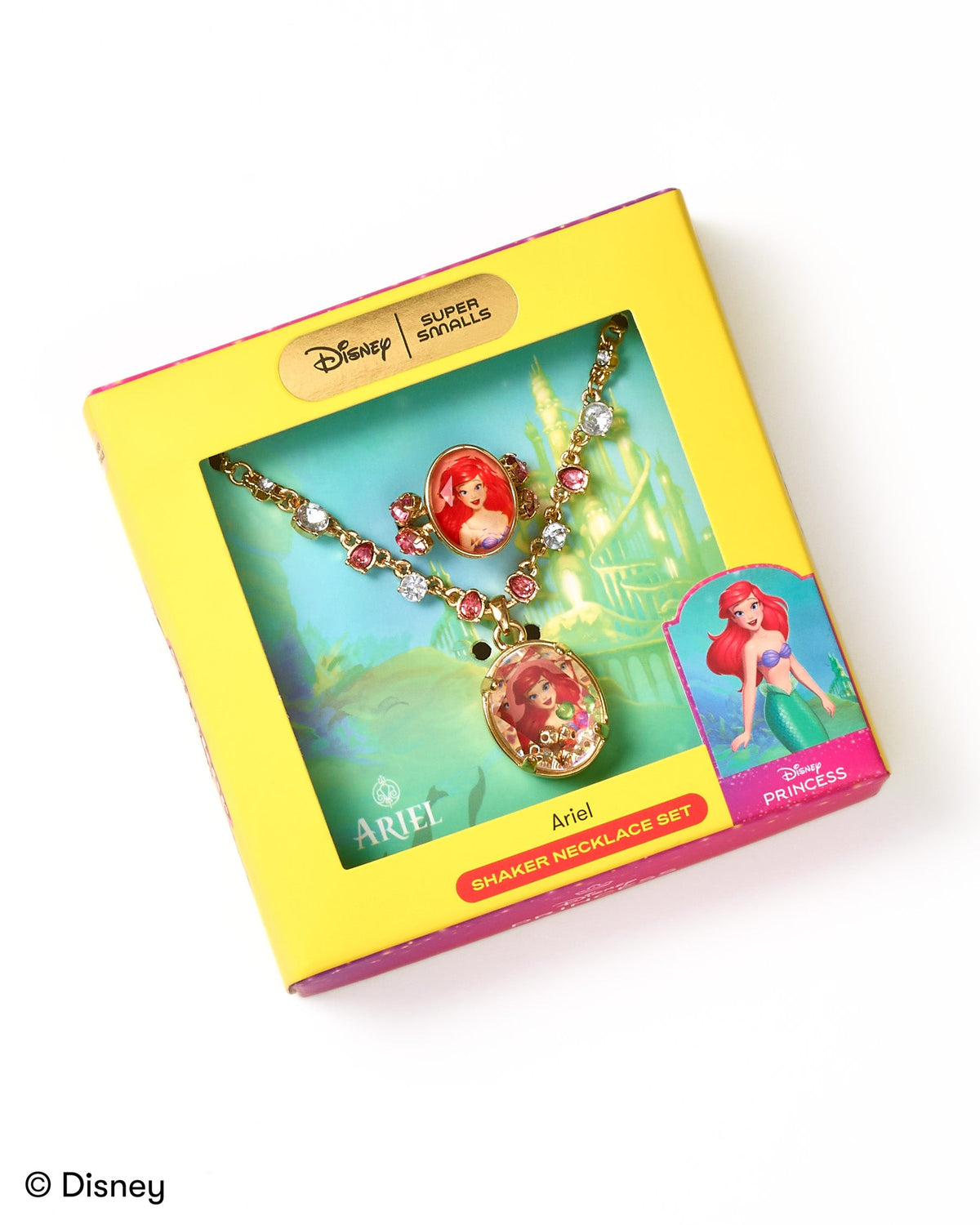 Super Smalls Disney Ariel Shaker Necklace Set in its gift box