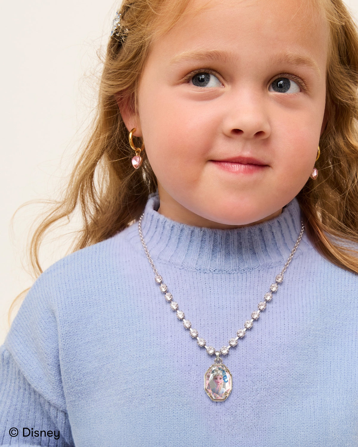 Super Smalls Disney Elsa Shaker Necklace Set, necklace and ring