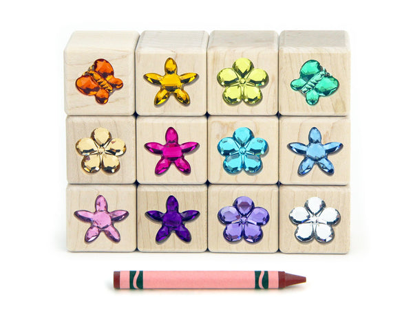 12 pc. Flower Garden Gem Blocks – Everwood Friends