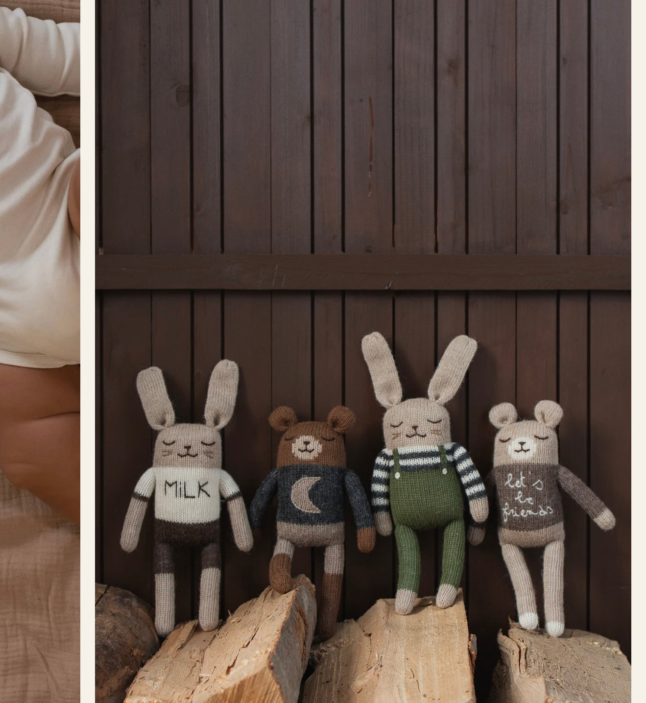 BUNNY SOFT TOY - OLIVE OVERALLS