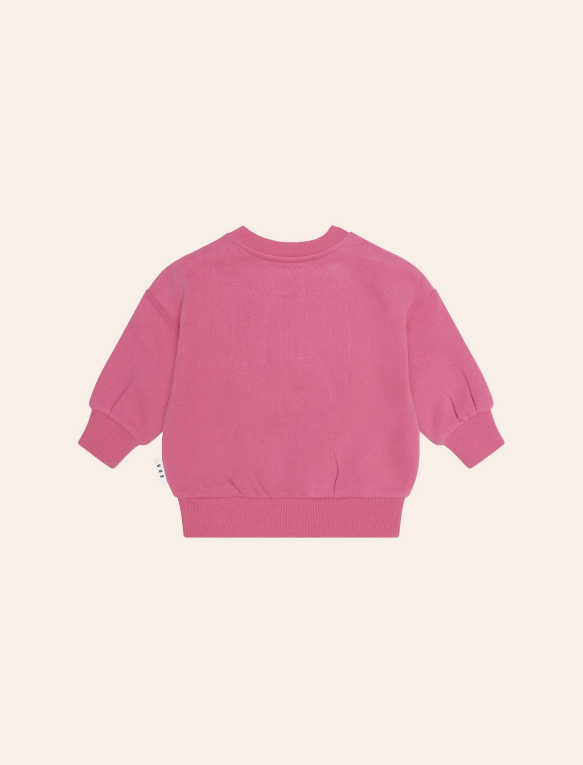 Furry Huxbear Sweatshirt – Dusty Berry – Huxbaby (styled view)