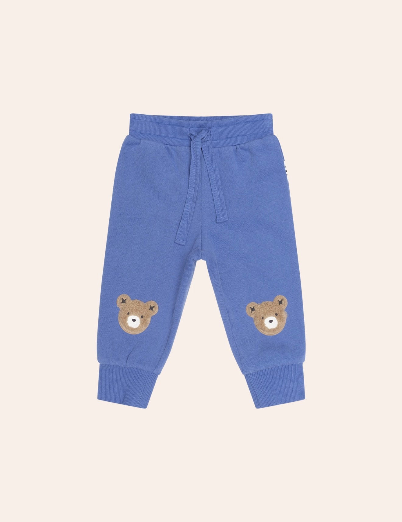 Furry Huxbear Sweatpant – Cobalt – Huxbaby (front view)