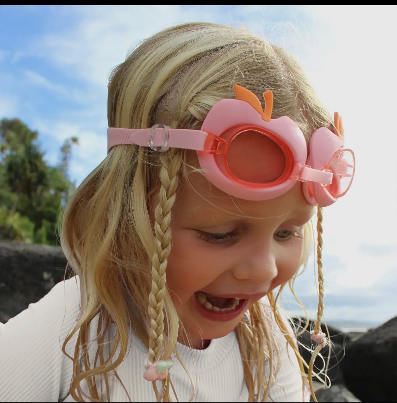 Kids Swim Goggles – Cotton Candy Cherry