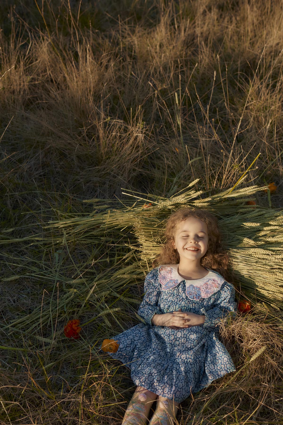 Louise Misha Solena Dress in Navy Snowfall Flower, image 5 of 6