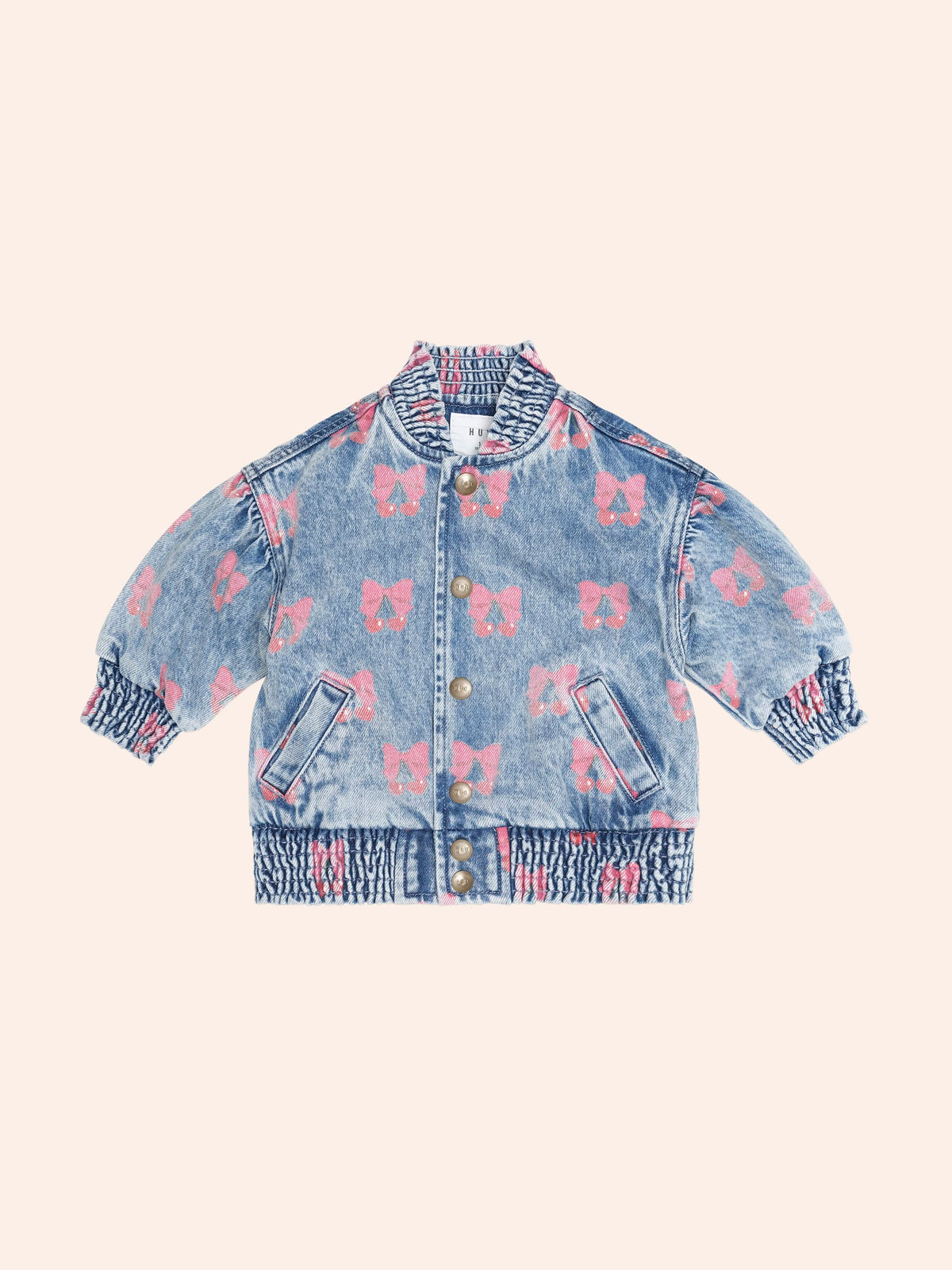 Dreamy Denim Cherry Jacket – Multi Denim – Huxbaby
