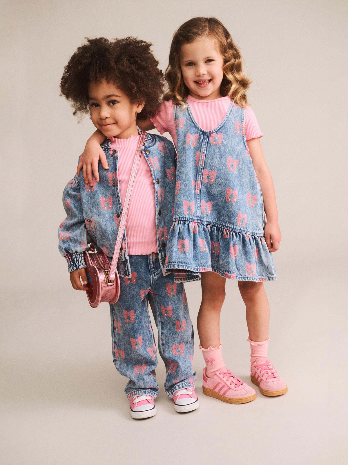 Dreamy Denim Cherry Jacket – Multi Denim – Huxbaby