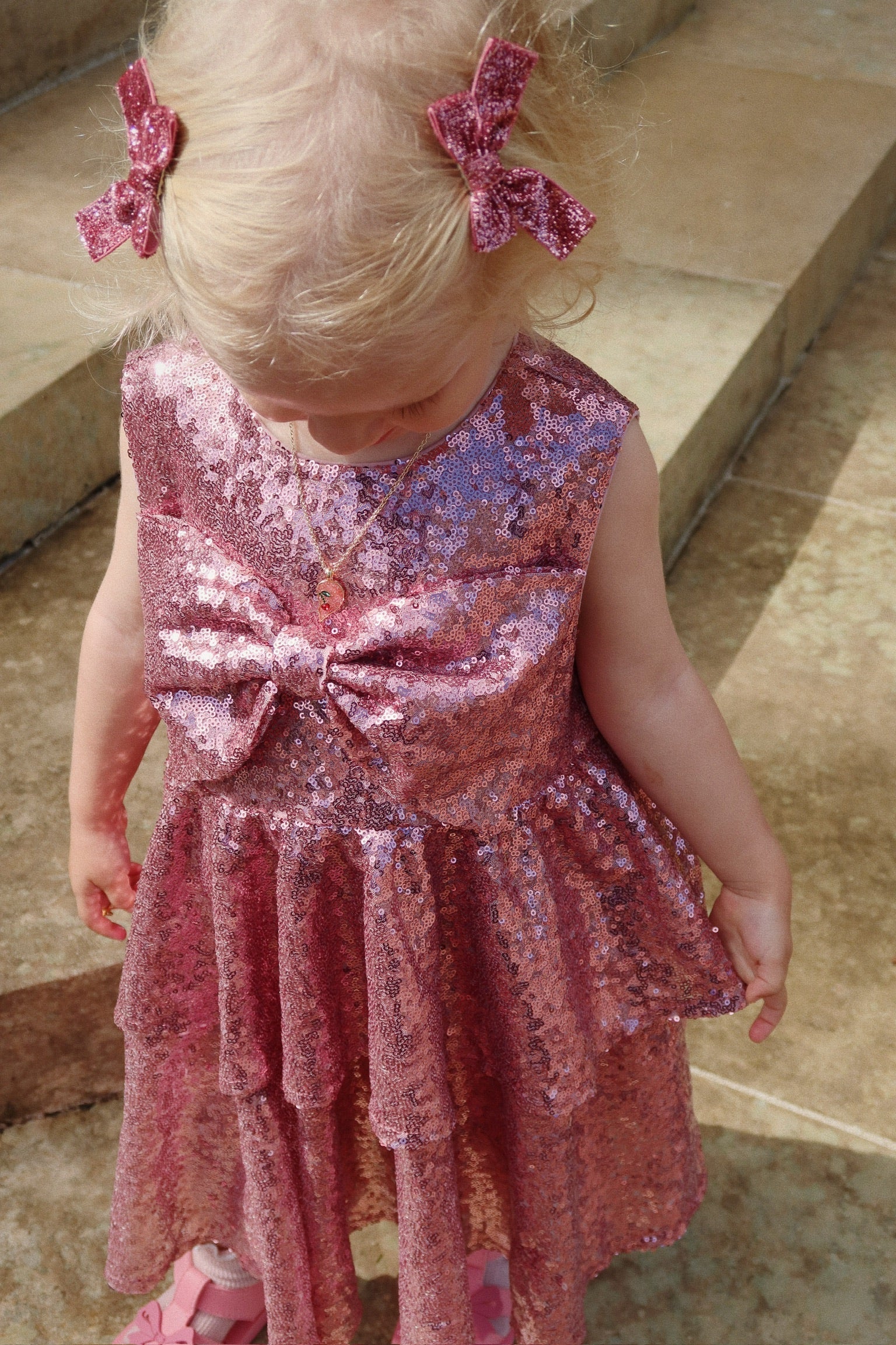 Konges Sløjd Rosie glitter dress for toddler girls