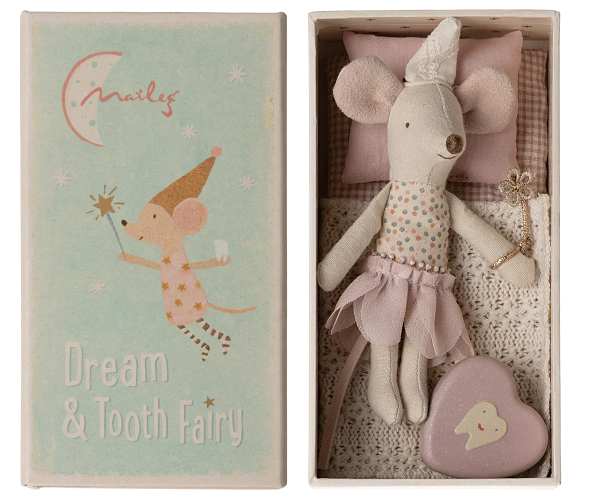 Tooth Fairy Mouse, Little Sister in Matchbox | Maileg | littlewild kids