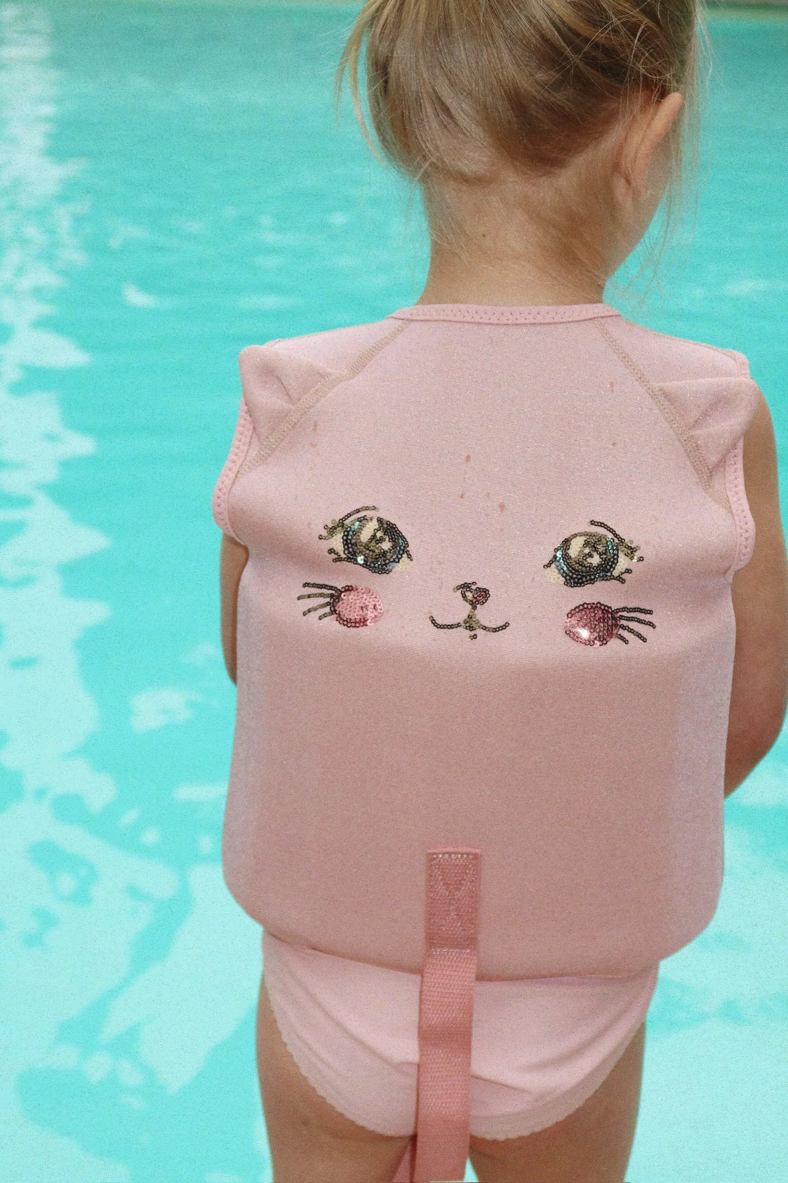 Konges Sløjd kitty swim vest blush kids floatation vest