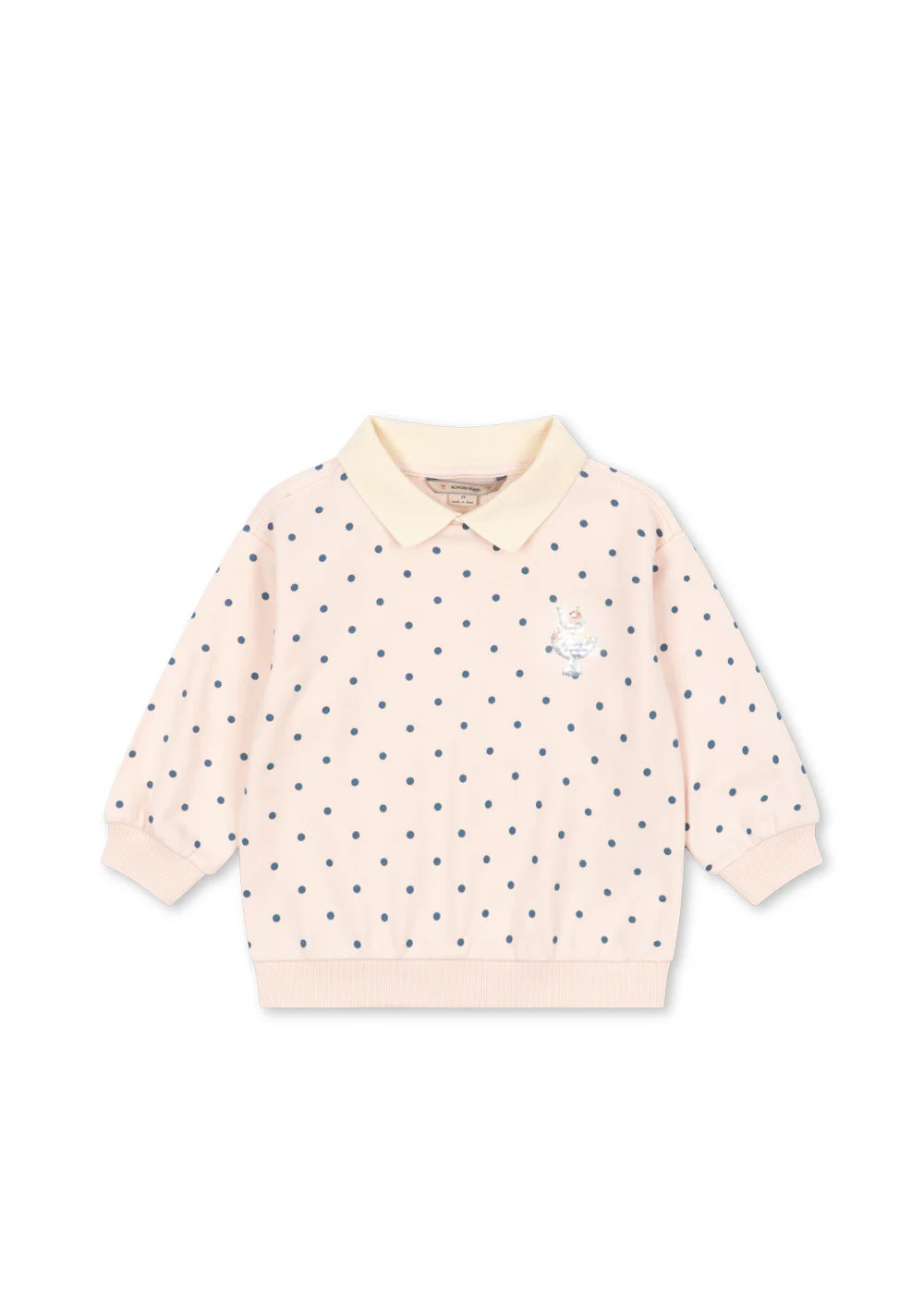 Spotty long sleeve polo shirt by Konges Sløjd
