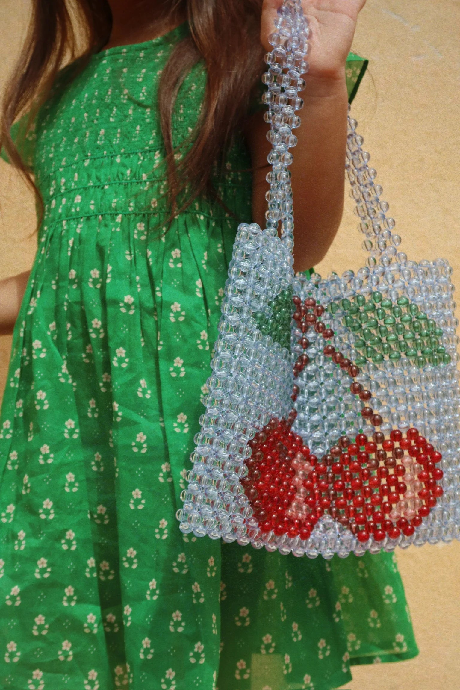 Cherry Perla Beaded Bag