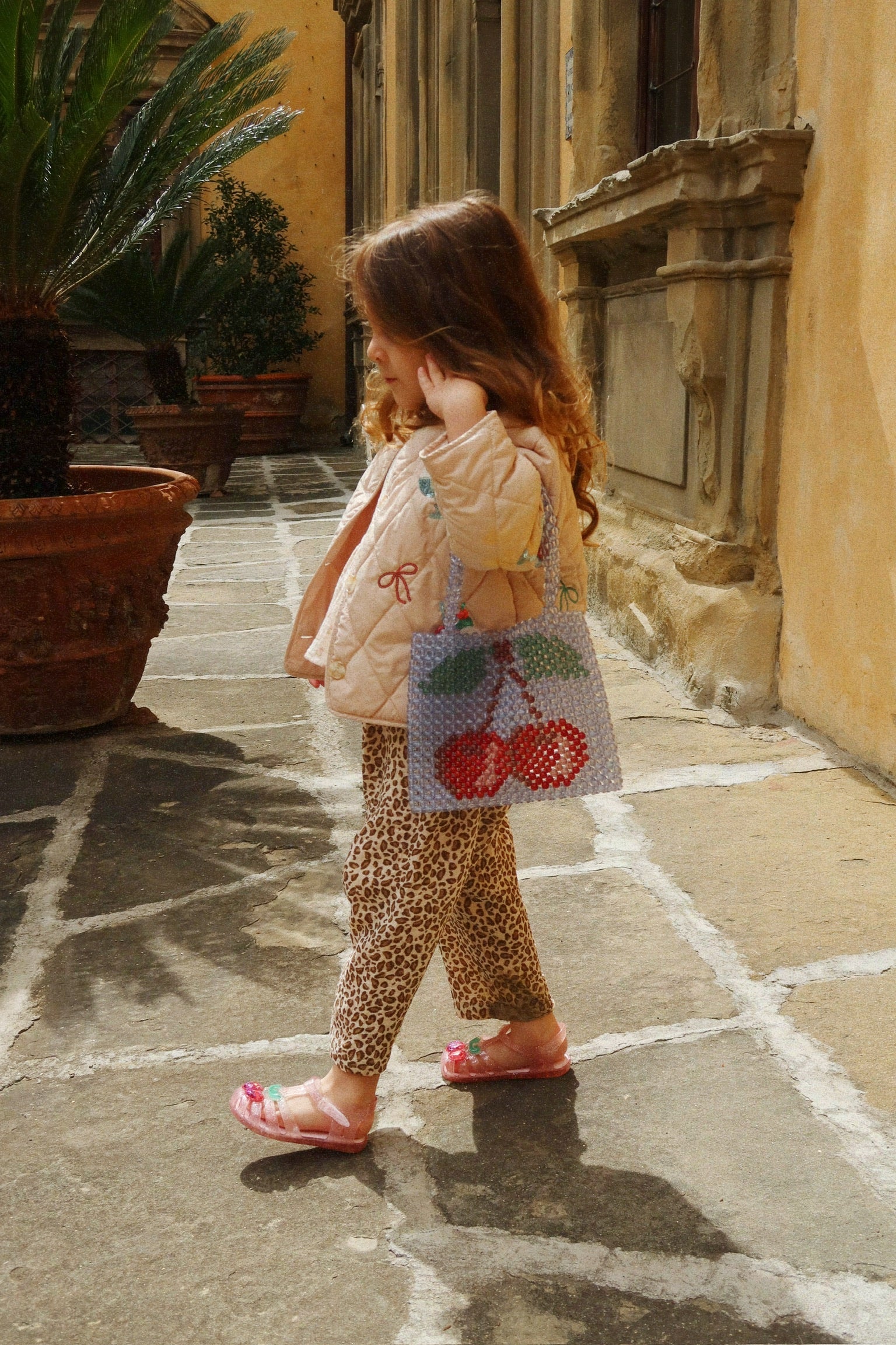 Cherry Perla Beaded Bag