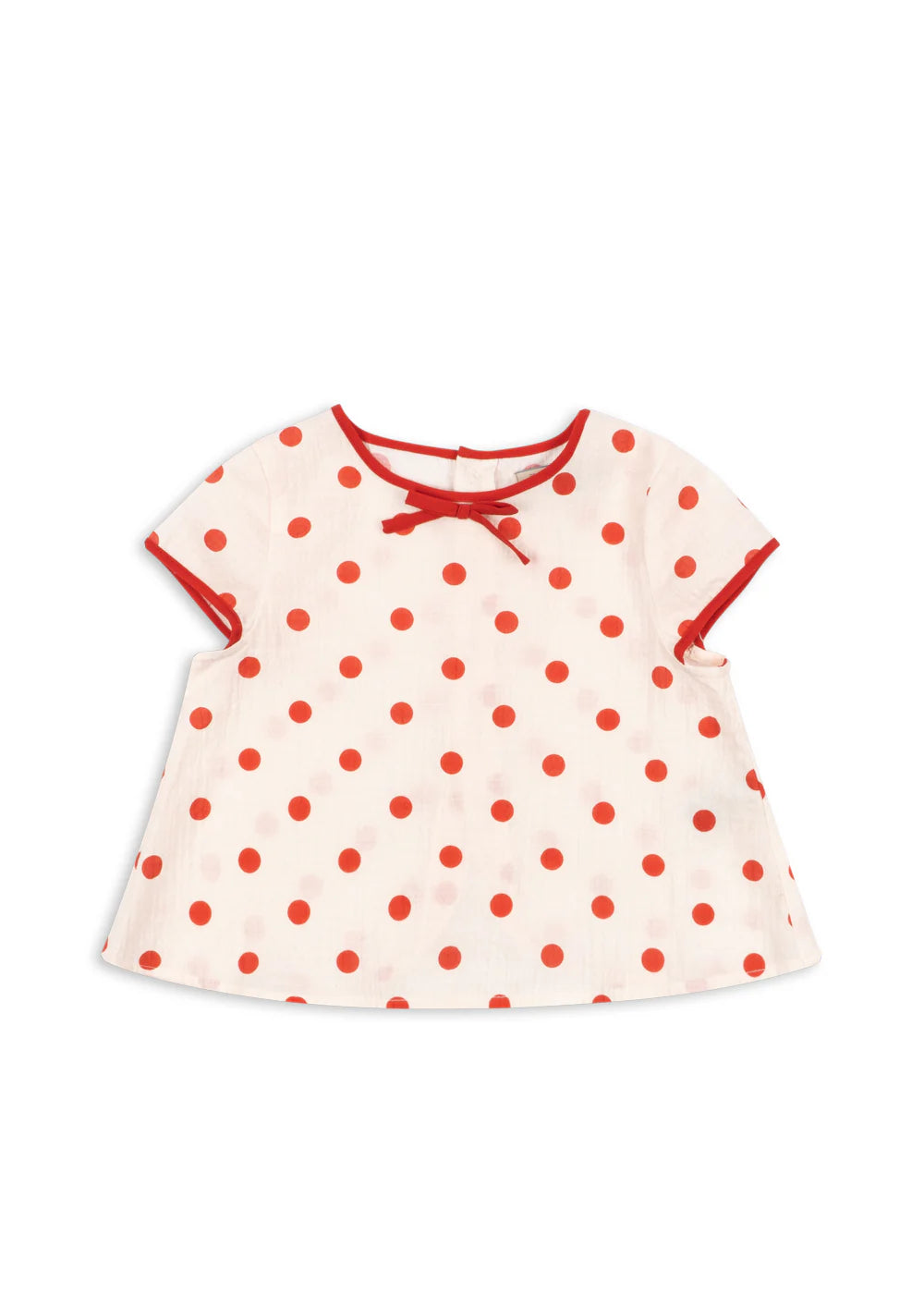 Vivo Top baby top by Konges Sløjd, polka dot toddler short sleeve top