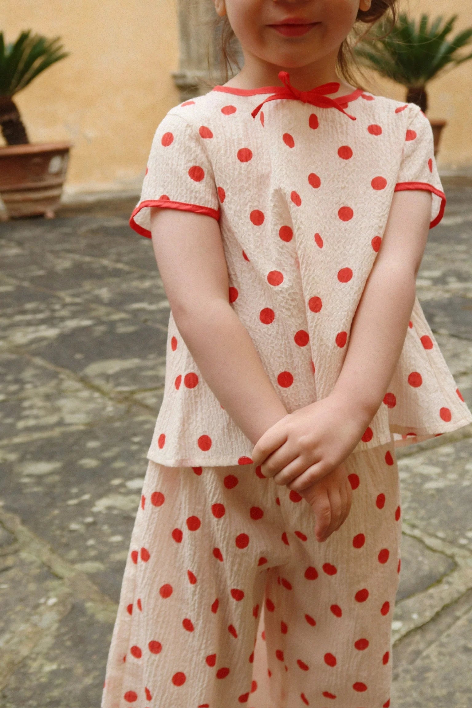 Toddler wearing Vivo Top by Konges Sløjd, playful baby top for everyday wear