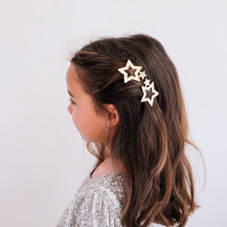 Super Sparkle Star Snap Hair Clips – Mimi & Lula, view 3