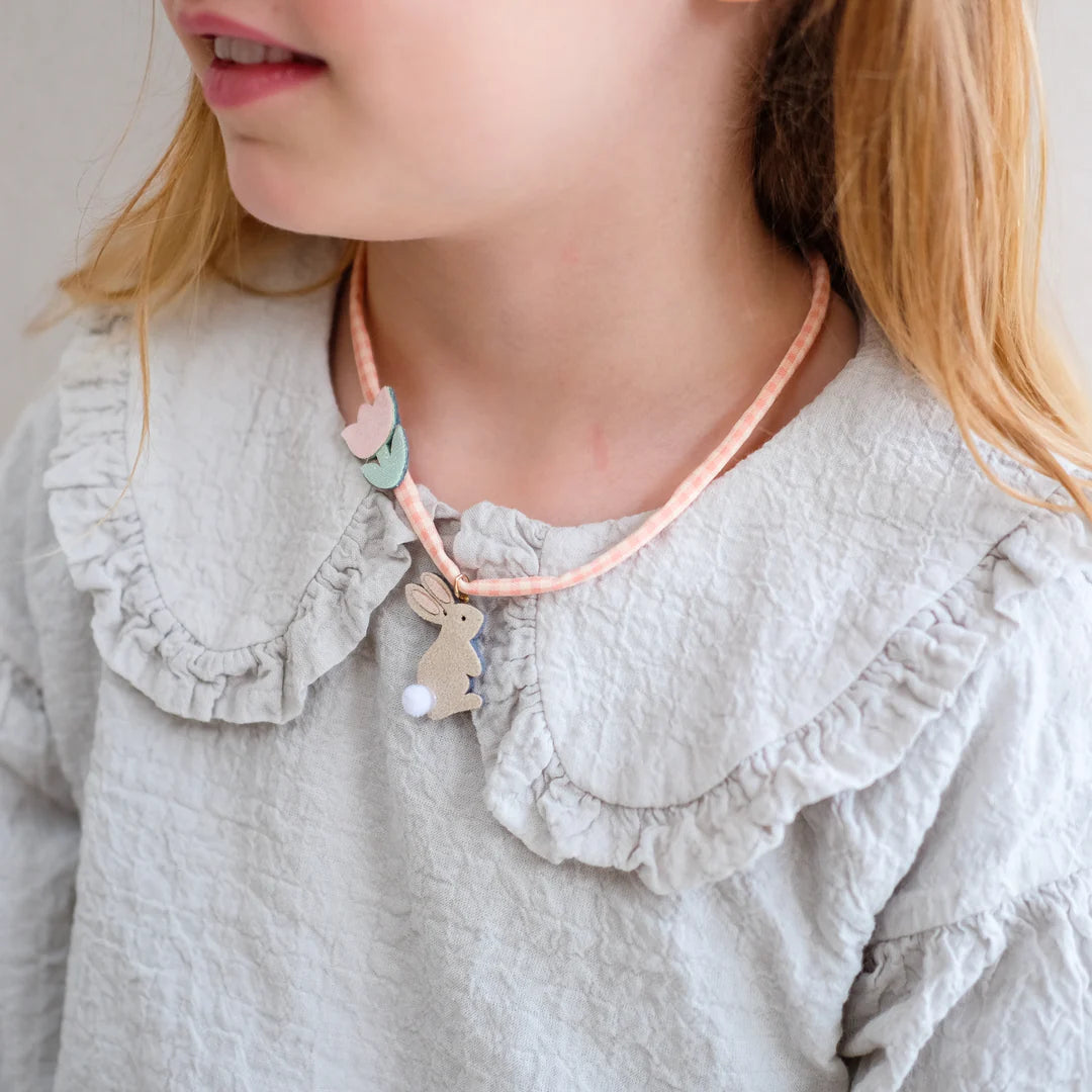 Mimi and Lula bunny themed jewelry set for kids