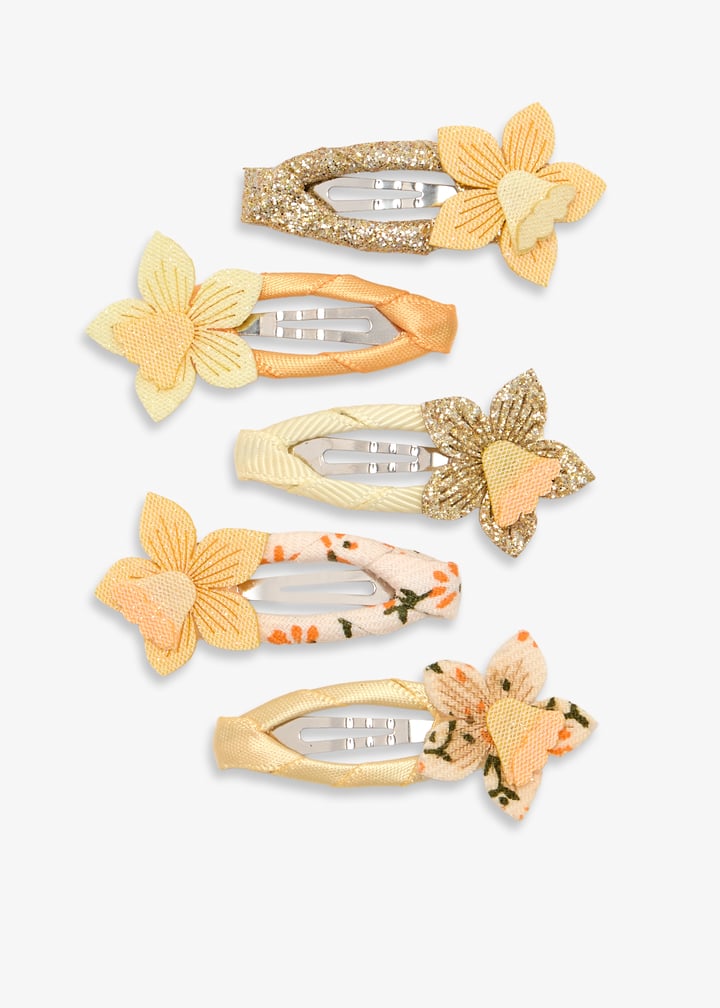 Mimi and Lula daffodil mini hair clips for girls