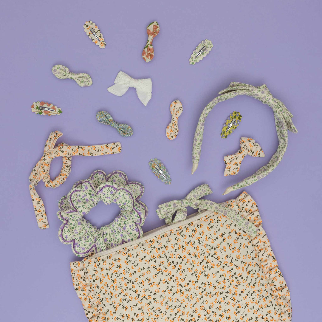 Mimi and Lula floral scrunchies hair accessory set