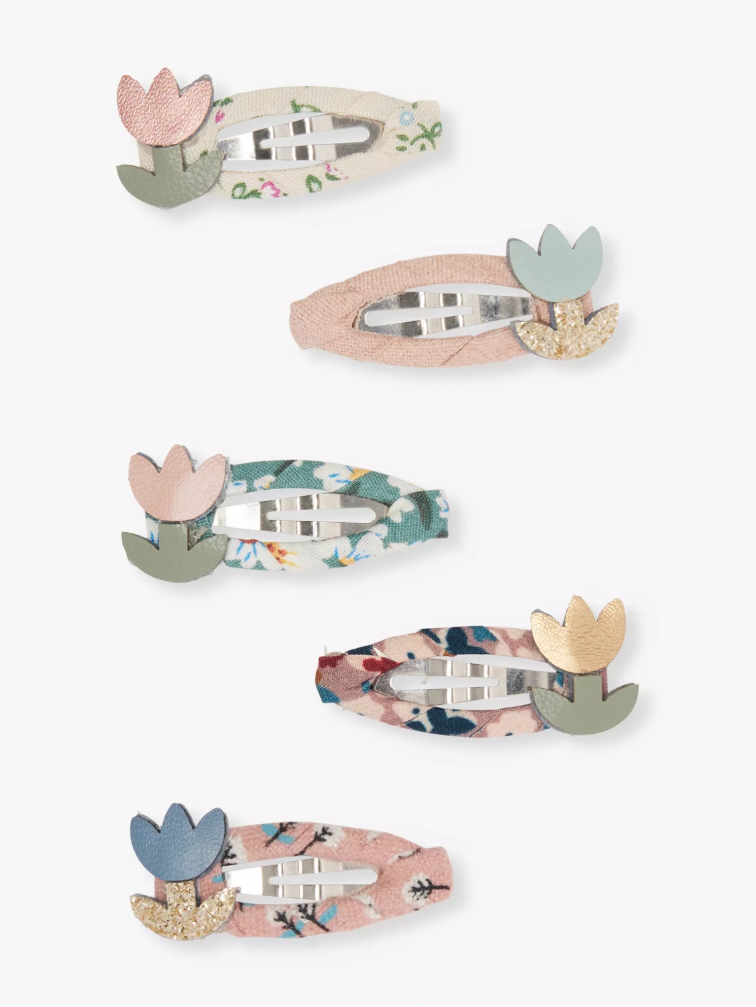 Mimi and Lula tulip mini clic clac hair clips set for girls