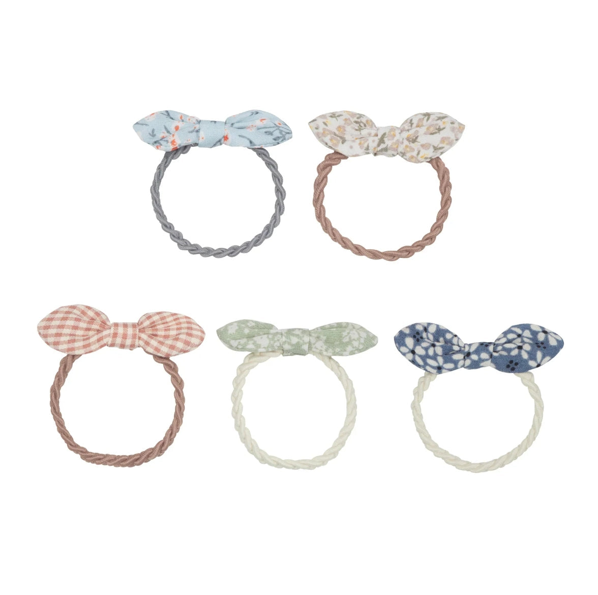 Mimi and Lula Flora Bow Ponies girls bow hair ties set