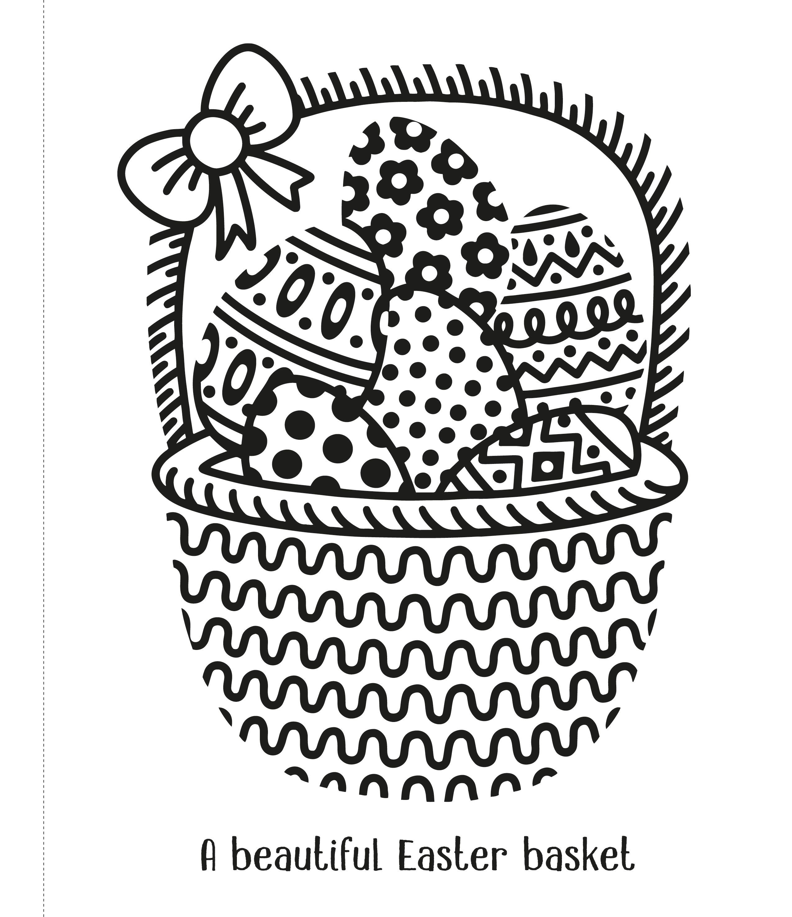 magic painting Easter eggs activity page for kids