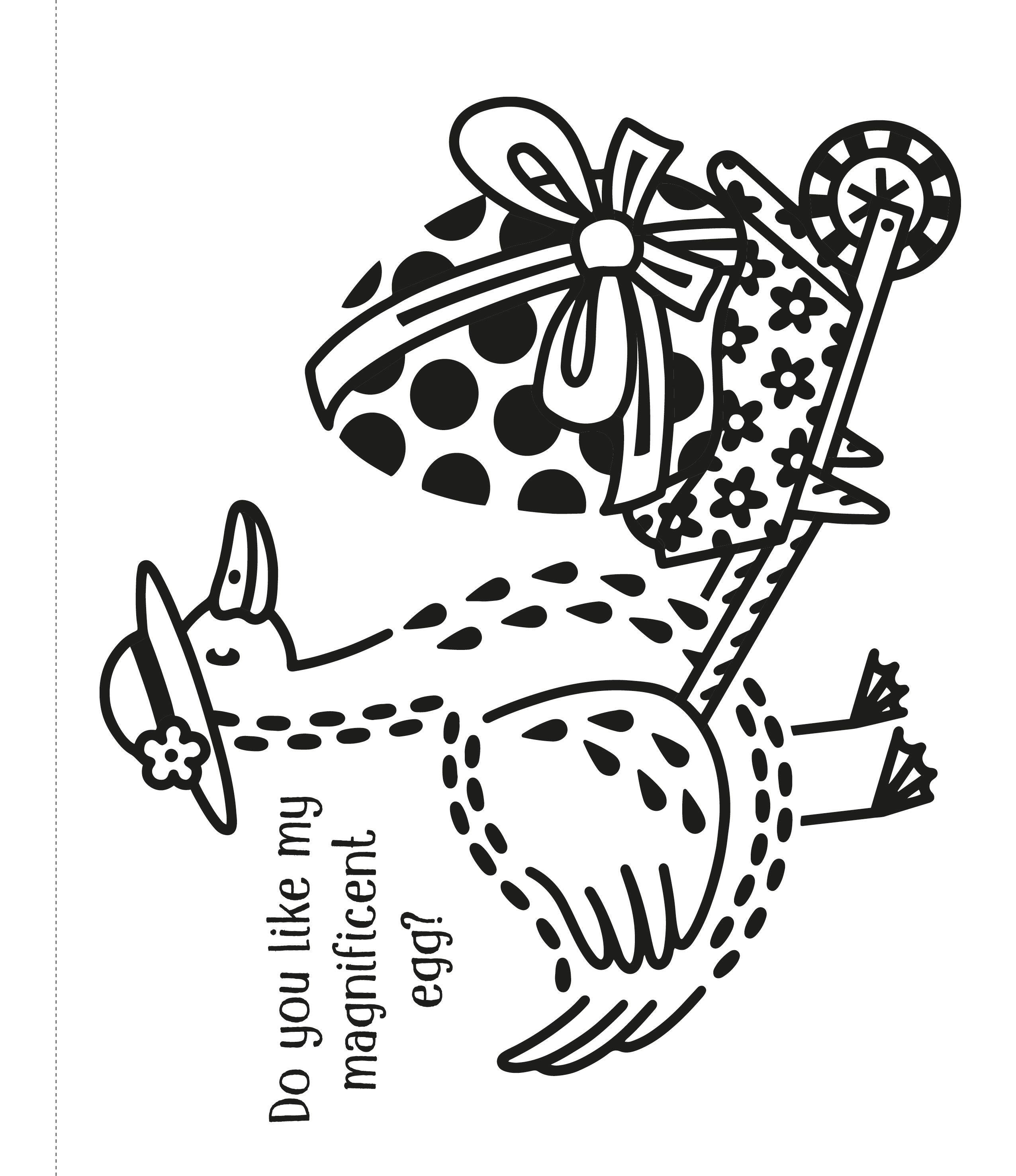 magic painting Easter eggs activity page for kids