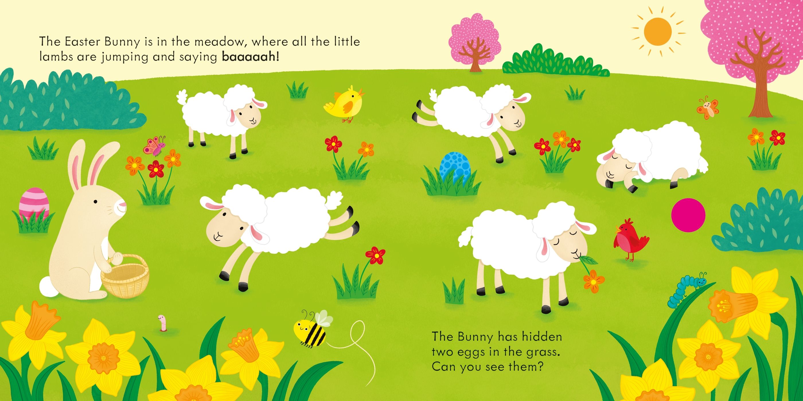 Usborne Easter sound book springtime animal scene