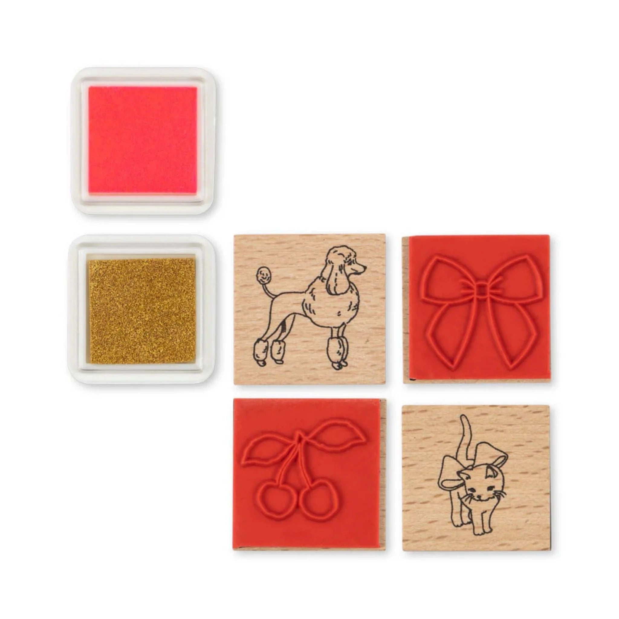 Konges Sløjd Creative Art Caddy – Glitter Rose Kids Art Kit