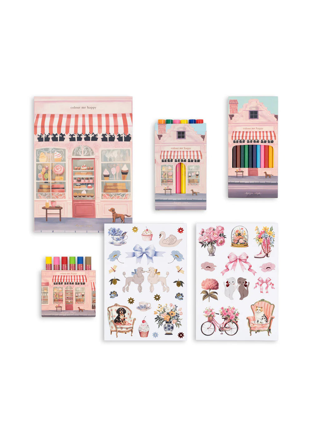 Konges Sløjd Little Artist Set pink kids art kit in suitcase box