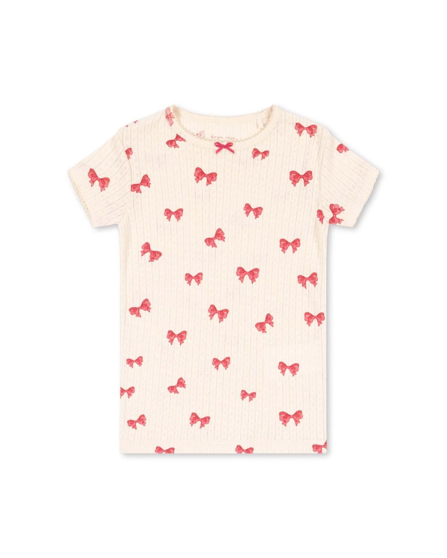 Konges Sløjd Minnie tee Rosia Bow organic cotton kids t shirt