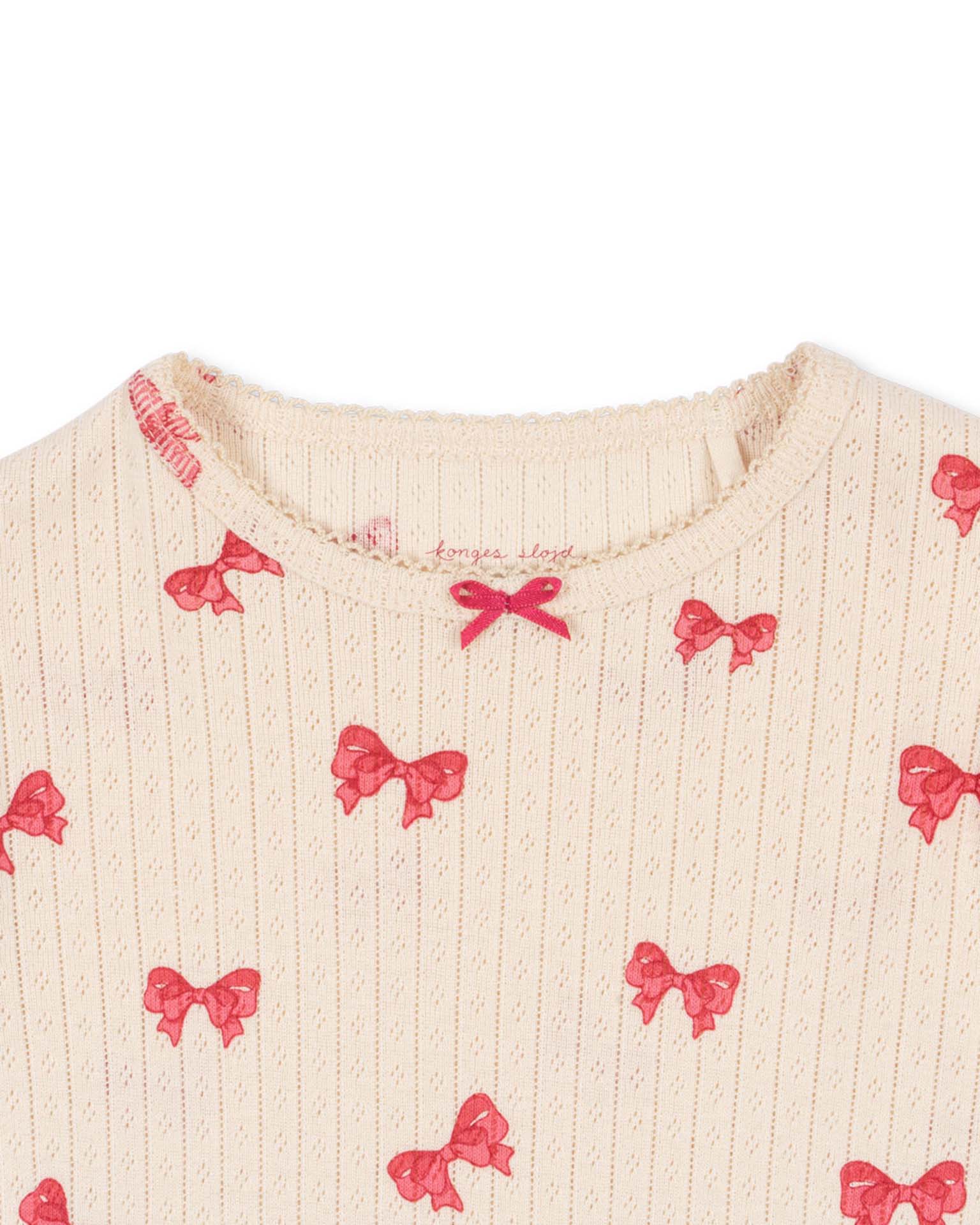 bow print detail Konges Sløjd Minnie tee Rosia Bow