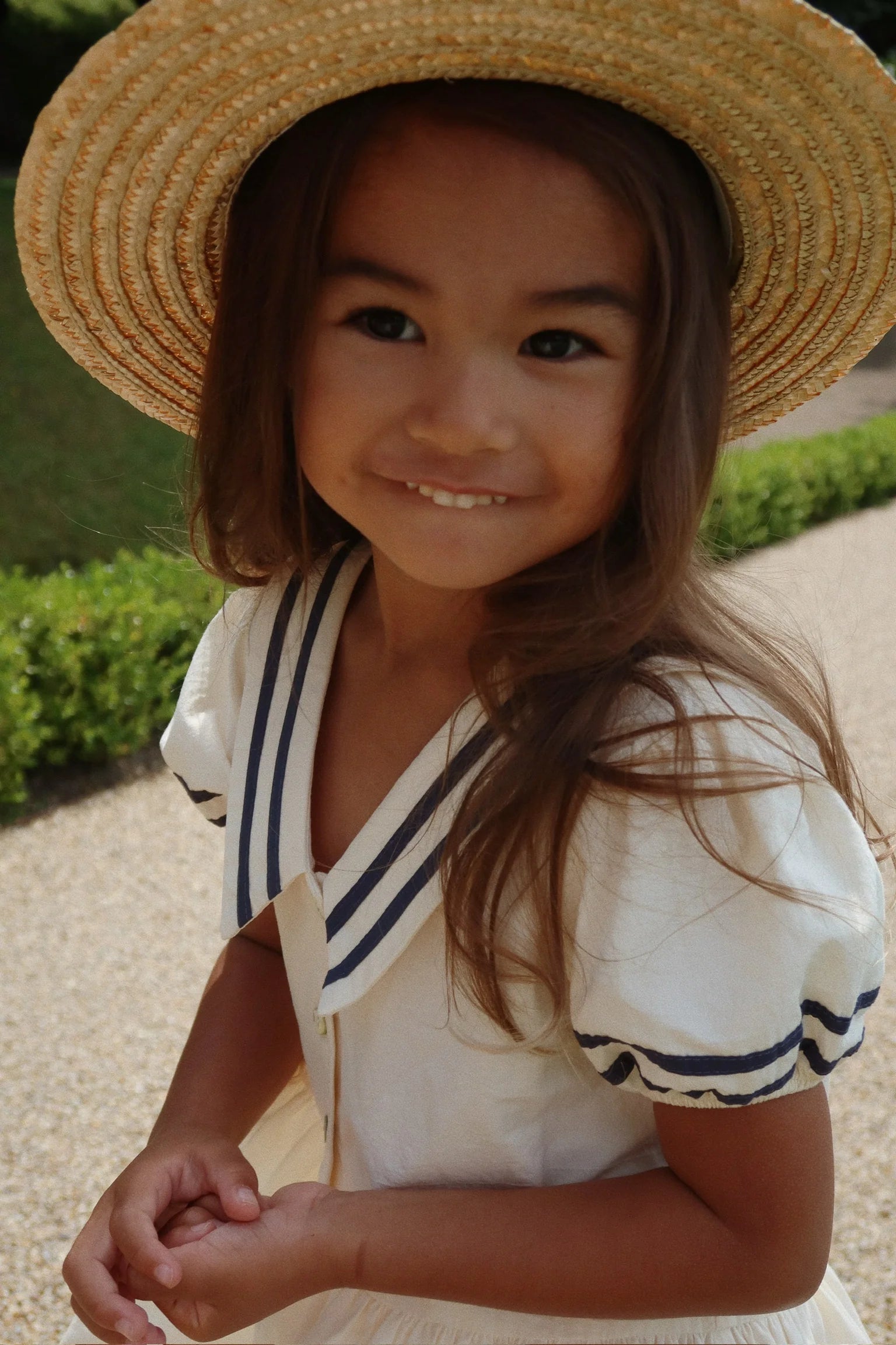 Allie Sailor Hat — close up – Konges Sløjd