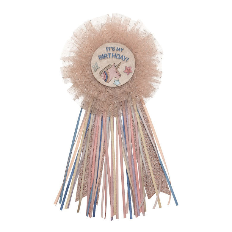 Unicorn birthday badge