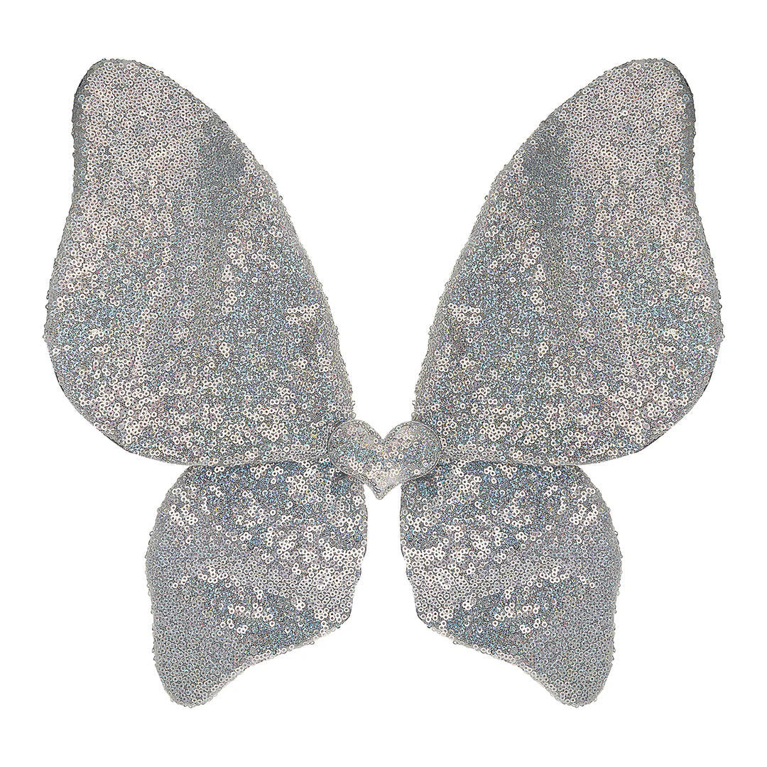 Sparkle Sequin Wings — iridescent sequin kids fairy wings, shown on white background