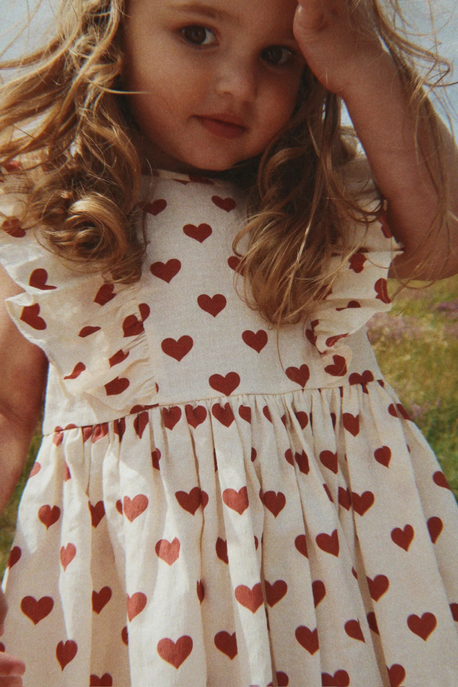 Cianna Bow Dress gots — front view – Konges Sløjd